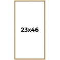 thumbnail image 1 of 23x46 Frame Beaded Gold Solid Wood Picture Frame | 0.75 Inches Moulding Width | Liscio Oro, 1 of 8