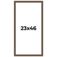 thumbnail image 1 of 23x46 Frame Brown Farmhouse Solid Wood Picture Frame Width 1.5 Inches | Interior Frame Depth 0.5, 1 of 8