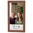 thumbnail image 1 of 23x46 Frame Brown Farmhouse Solid Wood Picture Frame Width 1.5 Inches | Interior Frame Depth 0.5, 1 of 8