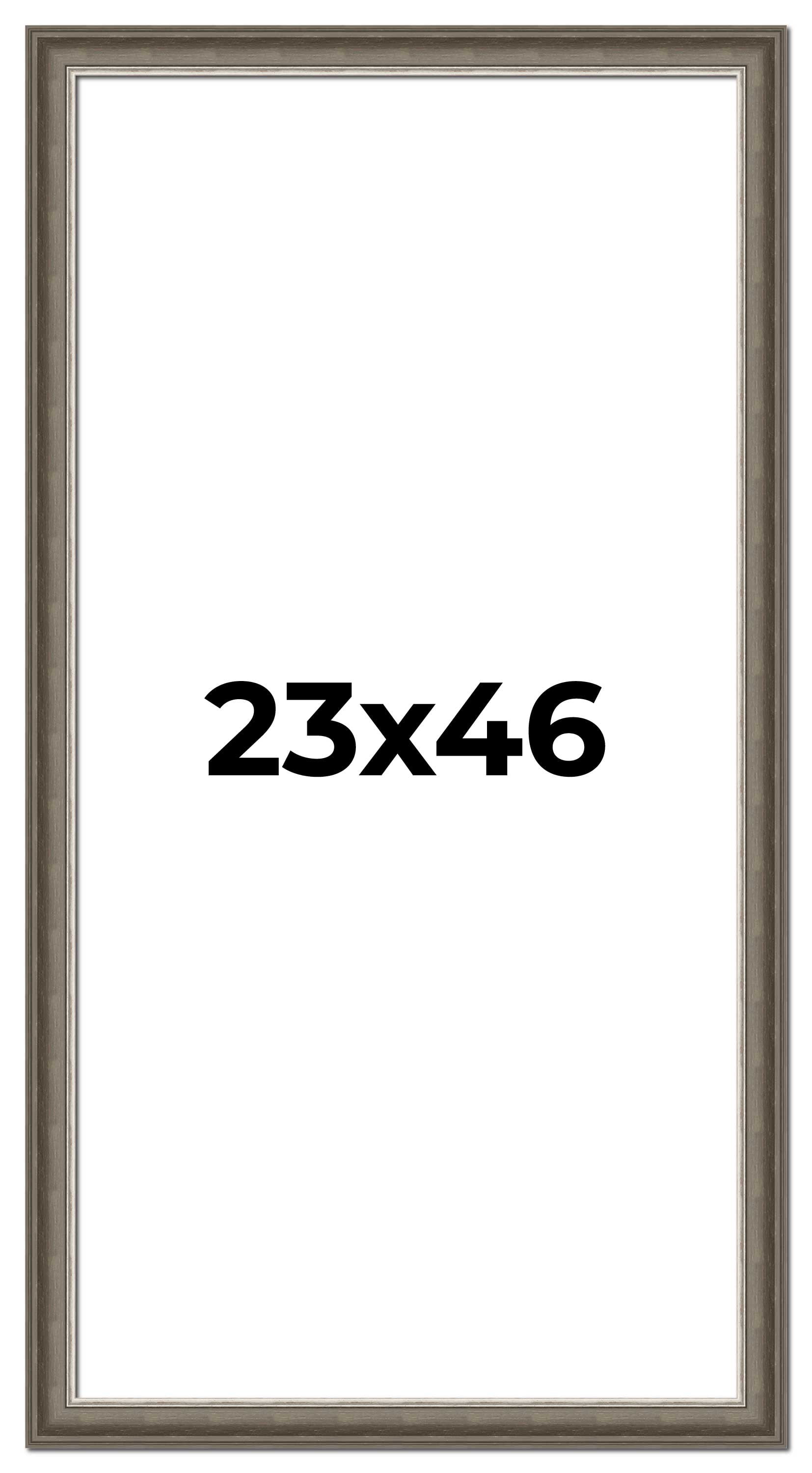 23x46 Frame Brown Solid Wood Picture Frame | 1.75 Inch Moulding Width ...