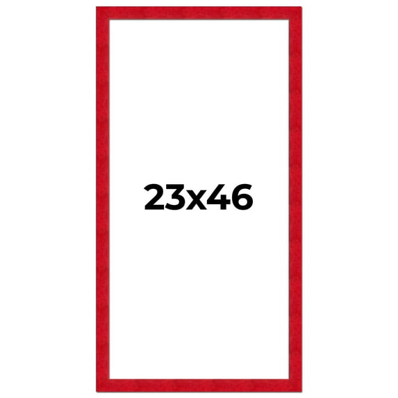 23x46 Frame Red Burl Solid Wood Picture Frame Width 1.75 Inches | Interior Frame Depth 0.5 Inches |