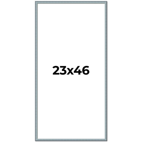 23x46 Frame Rustic Sky Blue Solid Wood Picture Frame | 0.75 Inch Moulding Width |Includes UV