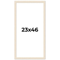 23x46 Frame White Real Wood Picture Frame Width 1.5 inches | Interior Frame Depth 0.5 inches | Barn
