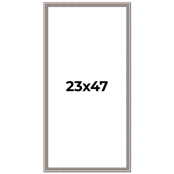 23x47 Frame Grey Real Wood Picture Frame Width 1.25 inches | Interior Frame Depth 0.5 inches | Hans