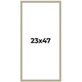 thumbnail image 1 of 23x47 Frame Grey Solid Wood Picture Frame Width 1 Inches | Interior Frame Depth 0.5 Inches |, 1 of 8
