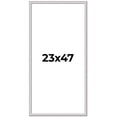 thumbnail image 1 of 23x47 Frame Silver Inner Slope Bevel Picture Frame | 1 Inch Moulding Width | 0.75 Inch Rabbet Depth, 1 of 8