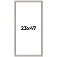 thumbnail image 1 of 23x47 Frame Silver Real Wood Picture Frame Width 1.25 Inches | Interior Frame Depth 0.5 Inches |, 1 of 8