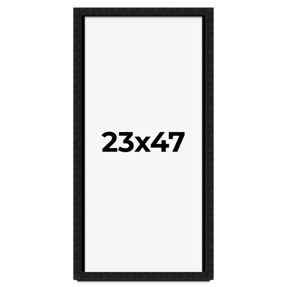 23x47 Shadow Box Black Solid Wood Display Picture Frame | 1 Inch Rabbet Depth | | 1.375 Inch