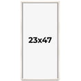 thumbnail image 1 of 23x47 Shadow Box Cream of Wheat White Washed Display Frame | 0.875 Inches Deep Solid Wood Shadowbox, 1 of 8