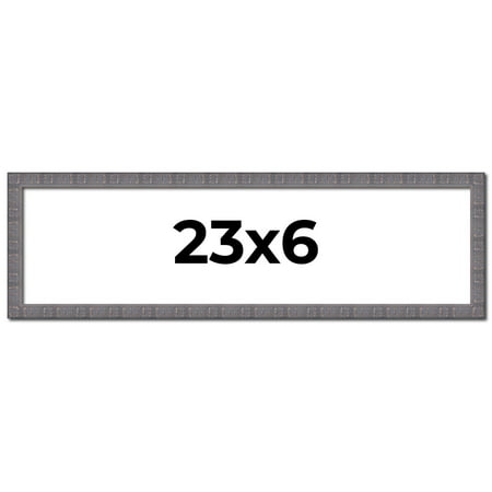 23x6 Frame Slate Blue Distressed Rustic Solid Wood Picture Frame | 0.75 Inch Moulding Width |