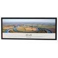 thumbnail image 1 of 23x8 Frame Black Charcoal Grey Wood Textured Picture Frame | 0.75 Inch Moulding Width | Gunmetal, 1 of 8