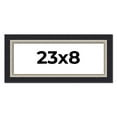 thumbnail image 1 of 23x8 Frame Black Real Wood Picture Frame Width 2.25 Inches | Interior Frame Depth 0.5 Inches |, 1 of 8