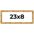 thumbnail image 1 of 23x8 Frame Gold Bamboo Picture Frame - Complete Modern Photo Frame Includes UV Acrylic Shatter, 1 of 8