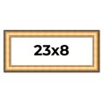 thumbnail image 1 of 23x8 Frame Gold Plein Aire Solid Wood Picture Frame Width 2 Inches | Interior Frame Depth 0.5, 1 of 8