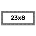 thumbnail image 1 of 23x8 Frame Silver Black Rustic Sonoma Solid Wood Picture Frame | 1.5 Inch Moulding Width | Complete, 1 of 8