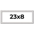 thumbnail image 1 of 23x8 Frame Silver Inner Slope Bevel Picture Frame | 1 Inch Moulding Width | 0.75 Inch Rabbet Depth, 1 of 8