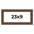 thumbnail image 1 of 23x9 Copper and Brown Real Wood Picture Frame Width 2 inches | Interior Frame Depth 0.5 inches |, 1 of 8