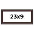 thumbnail image 1 of 23x9 Frame Brown Round Mahogany Solid Wood Picture Frame | 1.625 Inch Moulding Width | with UV, 1 of 8