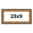 thumbnail image 1 of 23x9 Frame Vintage Gold Solid Wood Picture Frame | 2.5 Inch Moulding Width | Ornate Bronze Museo, 1 of 8