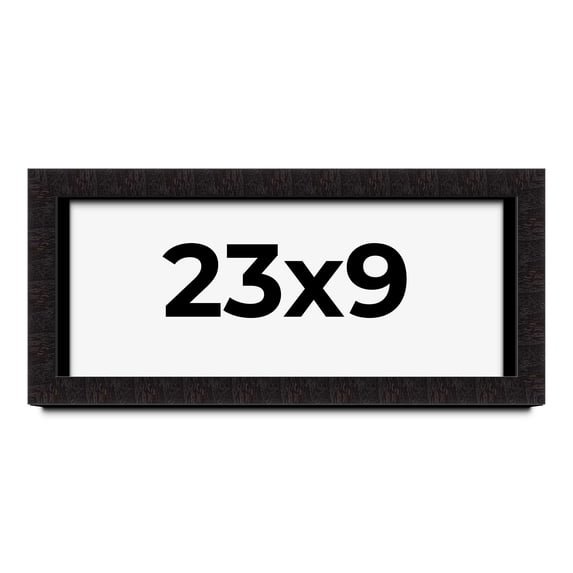 23x9 Shadow Box Black Solid Wood Display Picture Frame | 1 Inch Rabbet Depth | | 1.375 Inch