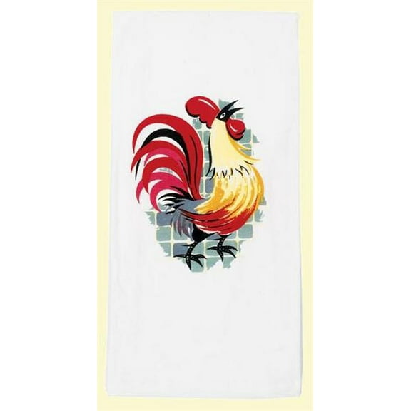 24.00In Rooster Deluxe Flour Sack, Cotton, 50'S Kitchen 100% Cotton Vl21