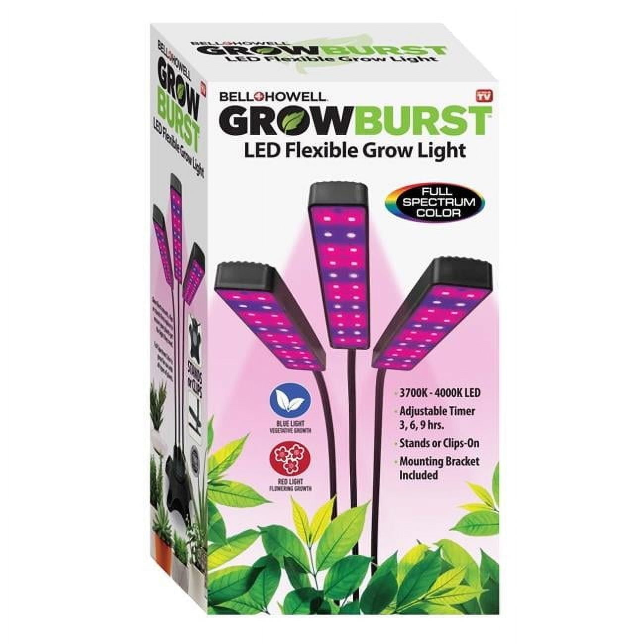 Multicolor 24-LED Adjustable Indoor Grow Lamp with Flexible Arms