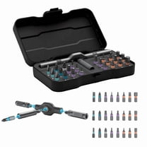 24 in 1 Magnetic Screwdriver Set, 2026 NEW DIY Screwdriver 24-in-1 Multi Bit Precision Screwdriver Set with Detachable Ratchet Handle, Multipurpose Repair Tool Kit for PC Furniture Bicycle (24 in 1)