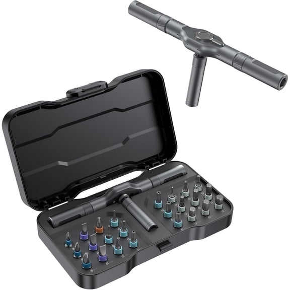 24-in-1 magnetic screwdriver set, detachable and self-assembling precision screwdriver tool kit, suitable for magnetic DIY precision tool set for computers, mobile phones, watches and bicycles
