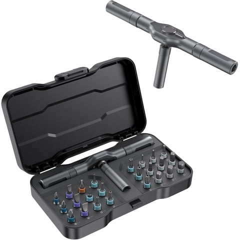 24-in-1 magnetic screwdriver set, detachable and self-assembling precision screwdriver tool kit, suitable for magnetic DIY precision tool set for computers, mobile phones, watches and bicycles