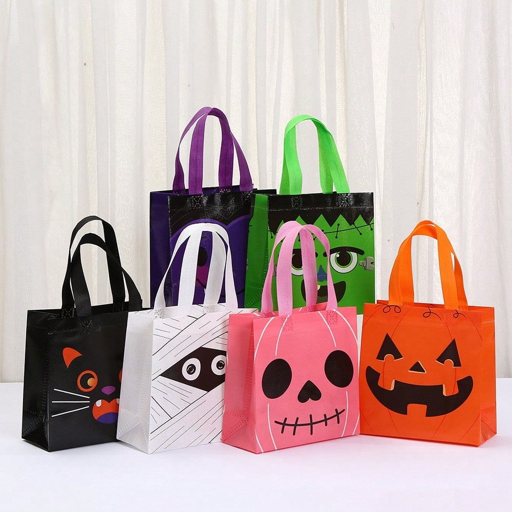 120 Pcs Thanksgiving Gift Bags – Fall Party Favor Bags With Handles, Sunflower & Pumpkin Designs 4 thumbnail image