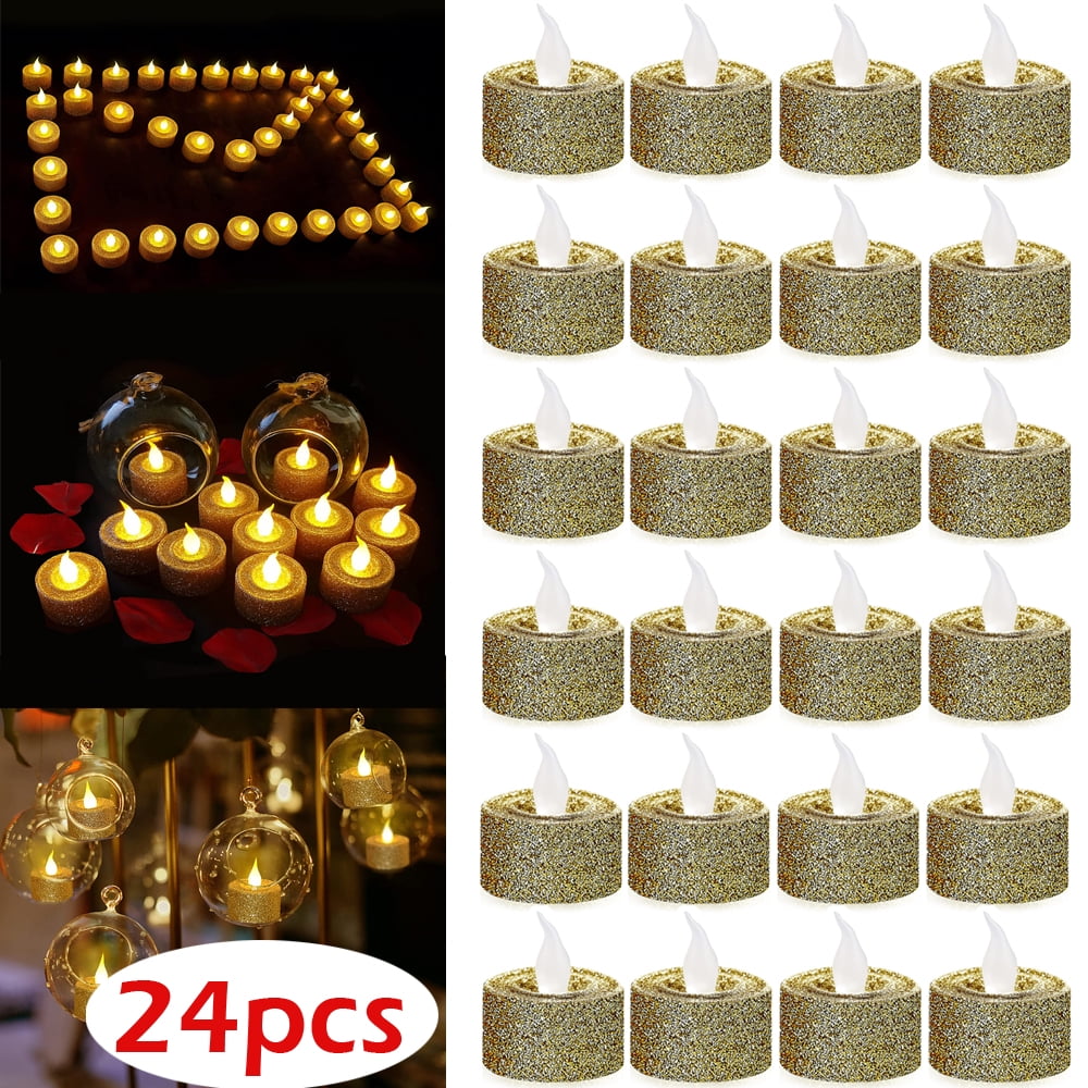 6/12/18 Pieces Heart Shape LED Tealight Candles Love LED Candles for  Valentine's Day Wedding Table Party Decor