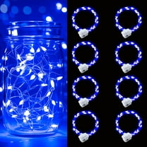 24/12/8 Pack Fairy Lights Battery Operated [3 Modes], 7ft 20 Led Twinkle Lights String Lights Waterproof Bulk Small Mini Silver Wire for Christmas Mason Jars Wedding Table Centerpiece