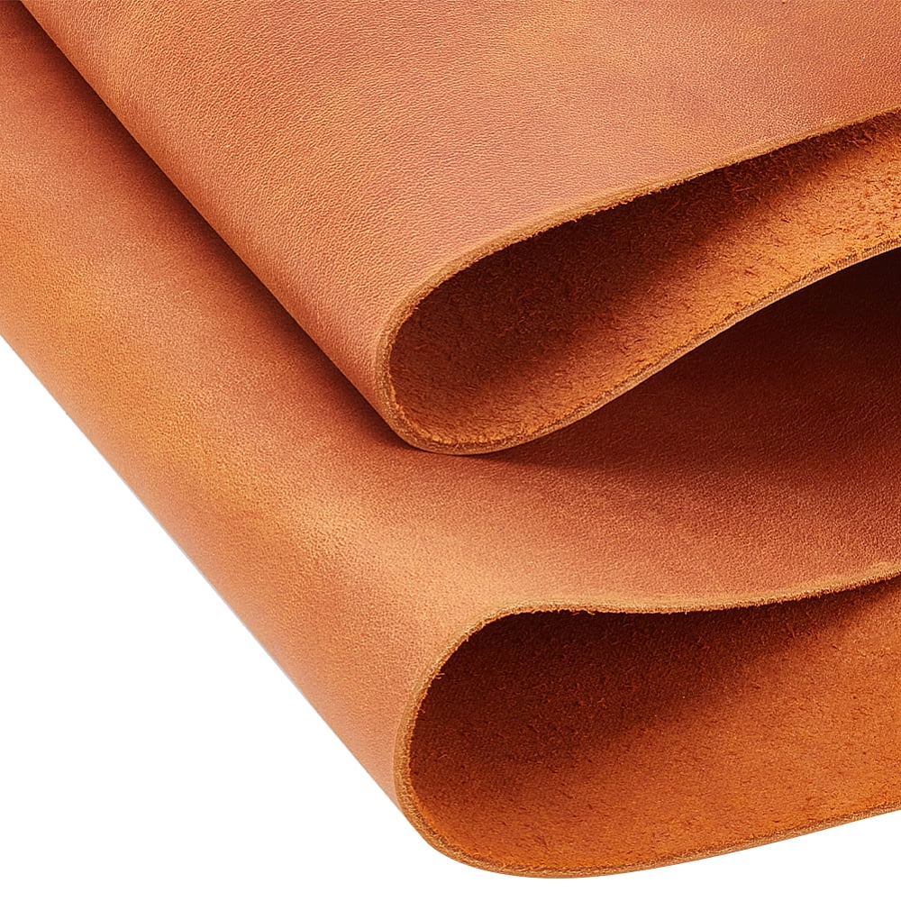 24×12" PU Leather Sheets 2mm Thick Tooling Leather Square Cowhide Craft Leather Pieces Rectangle Leather Fabric for making