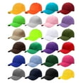 thumbnail image 1 of 24/144 Pack Unisex Baseball Bulk Wholesale Plain Blank Hat Adjustable Size, 1 of 4