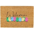 thumbnail image 1 of 24×16 In Easter Spring Welcome Mat Colorful Easter Eggs Front Door Mat Welcome Mat Door Mat, 1 of 5