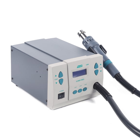 24*18.5*13cm Adjustable Hot Air Rework Station LCD Digital Hot Air Rework Station for Lead-free Desoldering Occasions