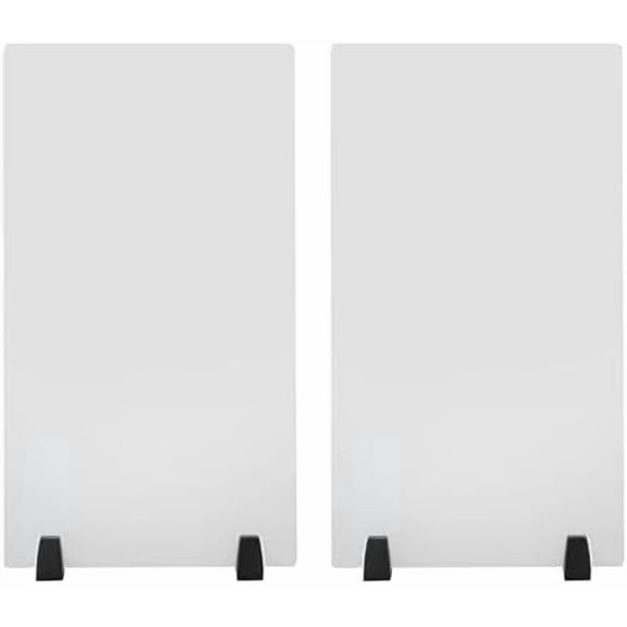 2418Inch Dual Frosted Glass Desk Divider, 2 Pack Acrylic Desk Privacy Panel Office Partitions Clamp-on Desk Privacy Divider for Home School Classroom Teacher Supplies$$Office