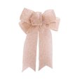 24*19cm 5ears DIY Bow Bowknot Crafts Linen Ribbon Bow Christmas