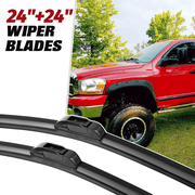 24+24 Windshield Wiper Blades Replacement for Dodge Ram 1500/2500/3500 2002-2008