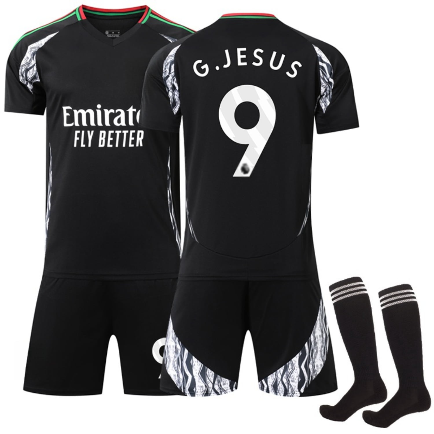 24/25 Away New Soccer Activewear No.9 Jesus Fans Soccer Jerseys Kits