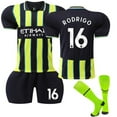 24/25 Away Soccer Activewear No.16 Rodrigo Fans Training Soccer Jerseys
