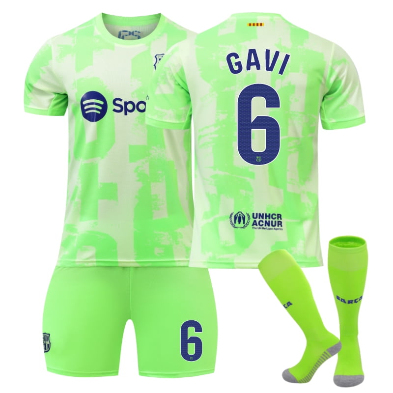 24/25 Barc The second away Soccer Shirt GAVI Player Name