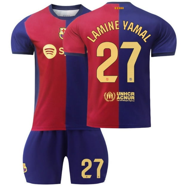 24-25 Kids Adults Soccer Jersey Barcelona Home No.19 Lamine Yamal Men