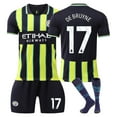 24/25 Man City Away Soccer Activewear No.17 De Bruyne Fans Training