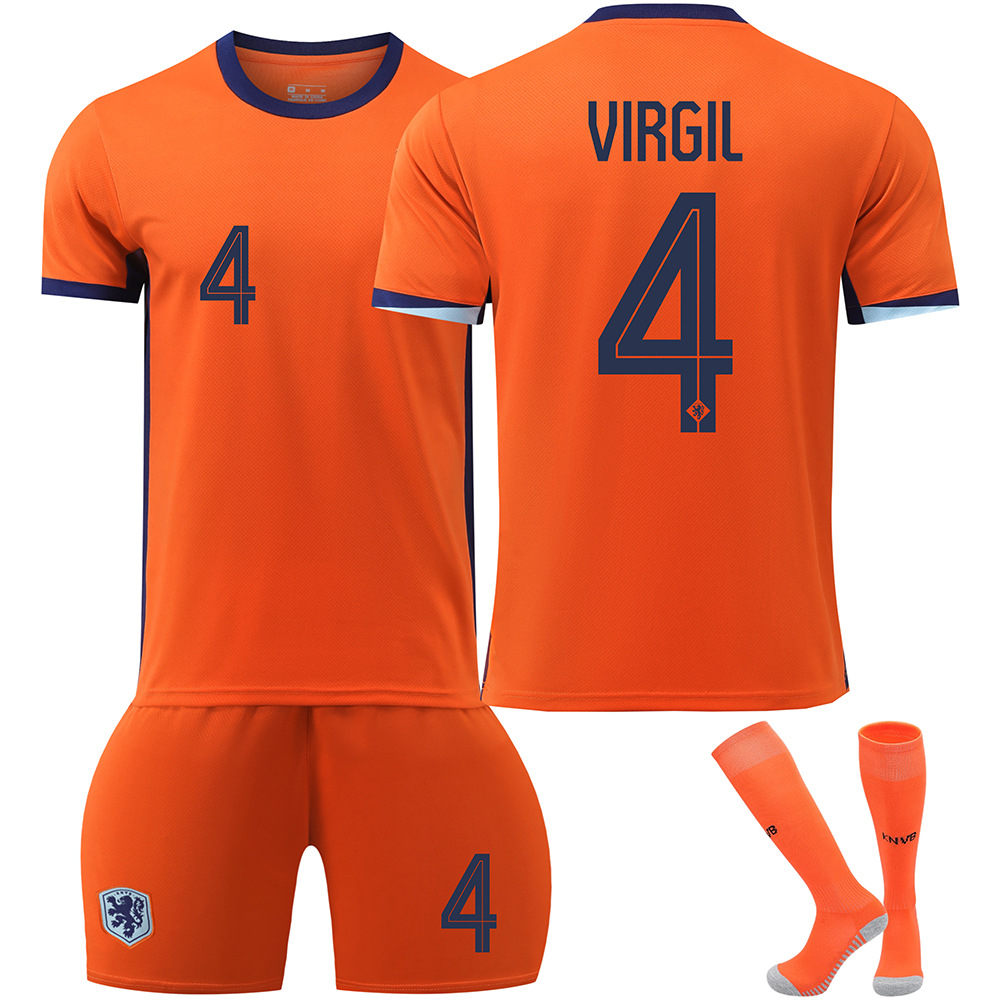 24/25 Netherlands Home European Championship Football Kit Set 4 Kids
