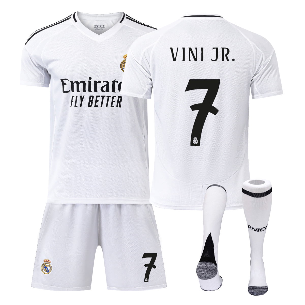 24/25 New Soccer Jersey Set 7 VINI JR. Youth Kids Adults Soccer