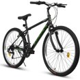 thumbnail image 1 of 24 26 Inch Mountain Bike, Classic 21 Speeds V Brake Men Women Bicycle, Carbon Steel Mountain Bike for Adult Teens, Trail Beach Snow Commuter City Bikes, Prefect Gift Choice, 1 of 9