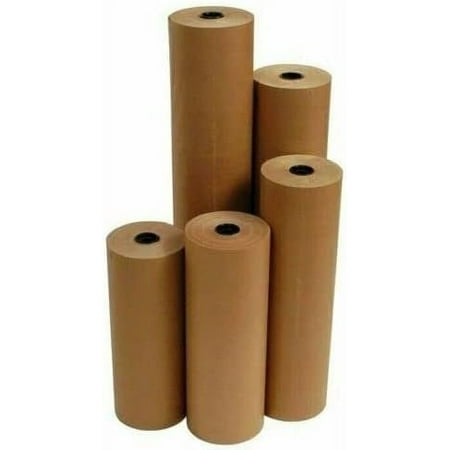 24" 30# 1200' Brown Kraft Paper Roll Shipping Wrapping Cushioning Void Fill