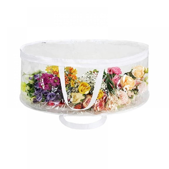 24/30inch Clear Everyday Bag, Stores Two 24/30-Inch Wreaths, Seasonal Storage for Easter, Fourth of July, Fall & Christmas