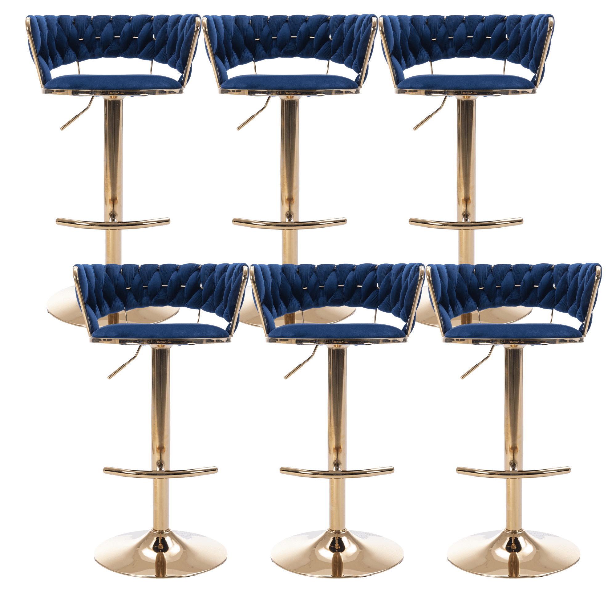 24-32 Inch Velvet Swivel Bar Stools with Back, Velvet Upholstered ...